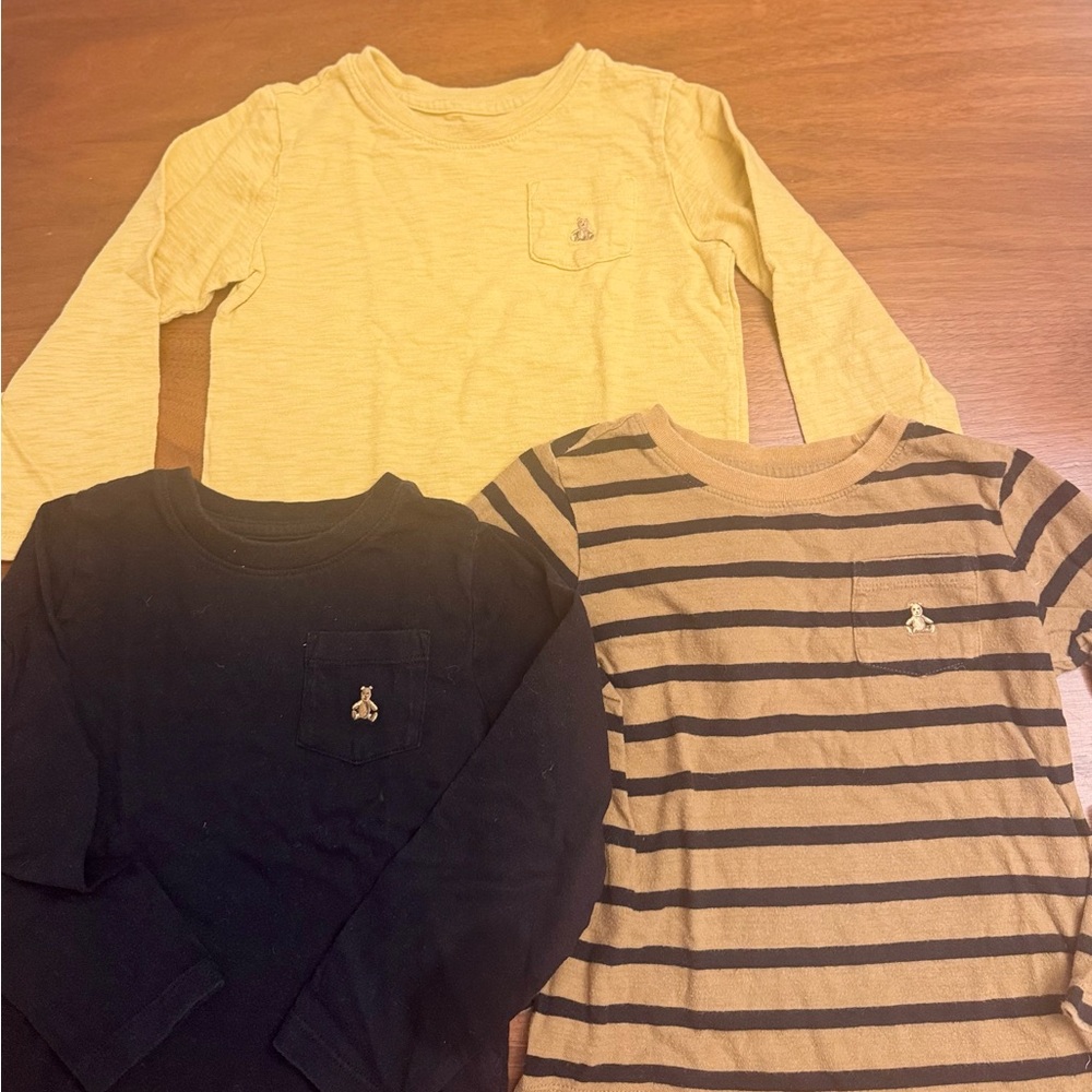 GAP Cotton Long Sleeve Tee Bundle- size 4T